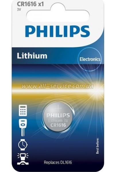  Philips Lithium CR1616 (CR1616/00B)