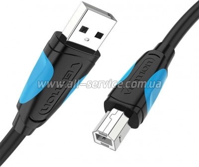 ������ ��� �������� USB 2.0 AM/BM 1.5m black Vention (VAS-A16-B150)