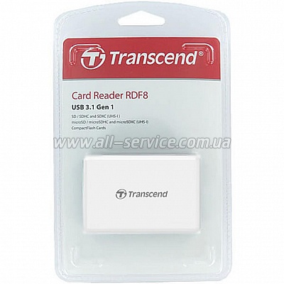 ��������� Transcend USB 3.1 Multi Card White (TS-RDF8W2)