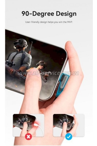 ���� ������ USB-C to USB-C 0.5m USB2.0 60W Gray VENTION (TRAHD)