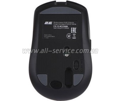  2E MF270 Silent Rechargeable Wireless Black (2E-MF270WBK.)