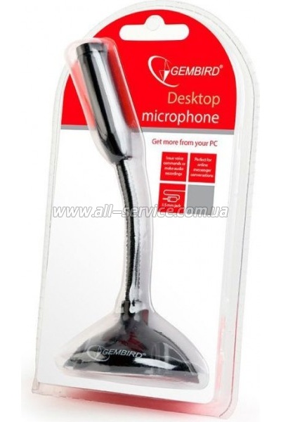  Gembird MIC-D-02 Black (MIC-D-02)