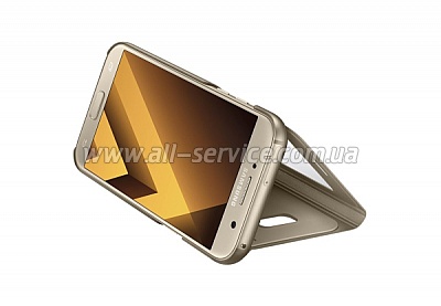  Samsung S View Standing Cover   Galaxy A7 2017 (A720) Gold (EF-CA720PFEGRU)