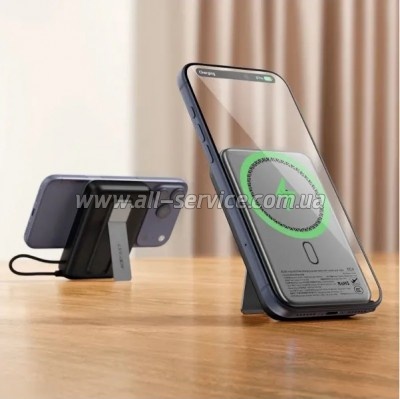 ������� ������������� Acefast Magnetic Wireless 10000mAh 22.5W PD Metal Gray (6974316284871)