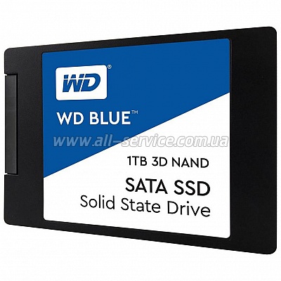 SSD ���������� 1TB WD Blue 2.5", SATA III 6 Gb/s (WDS100T2B0A)