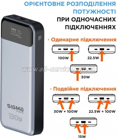   Sigma X-power SI30A7QLX 30000mAh silver (4827798479117)