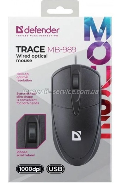 ����� Defender Trace MB989 USB Black (52989)