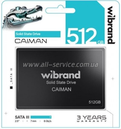  SSD 2.5" 512GB Caiman Wibrand (WI2.5SSD/CA512GBST)
