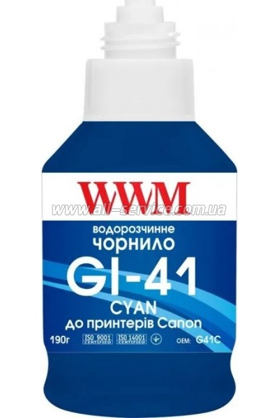  WWM GI-41 Canon Pixma G2420/ 3420 140 Cyan (G41C)
