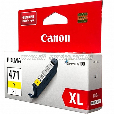  Canon CLI-471Y XL PIXMA MG5740/ MG6840 Yellow (0349C001)
