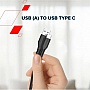 ���� ������ USB 2.0 AM to USB-C 2.0m 18W TPE black Canyon (CNS-AC18SC20B)