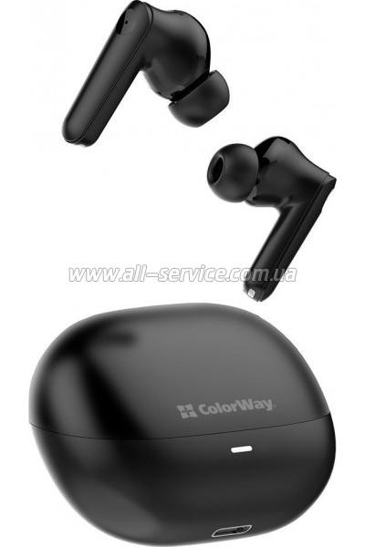 �������� ColorWay Slim TWS-1 Earbuds Long Life Black (CW-TWS1BK1)