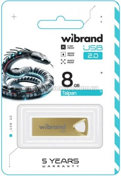  Wibrand 8GB Taipan Gold USB 2.0 (WI2.0/TA8U2G)
