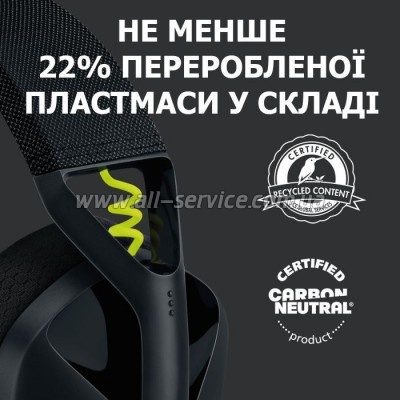  Logitech G435 Lightspeed Wireless Gaming Headset Black (981-001050)