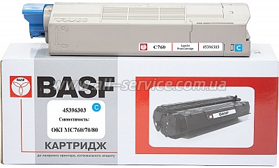  BASF OKI MC760/ MC770/ MC780  45396303 Cyan (BASF-KT-45396303)
