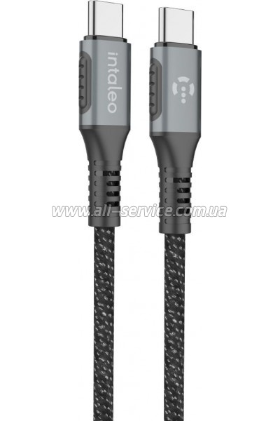 ���� ������ USB-C to USB-C 1.2m CBGPD60WTT1 60W grey Intaleo (1283126518096)