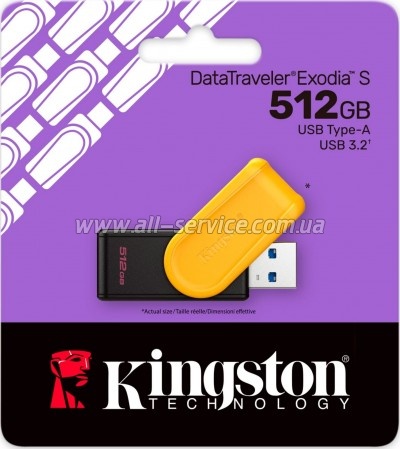 ������ Kingston 512GB DataTraveler Exodia S USB 3.2 (DTXS/512GB)