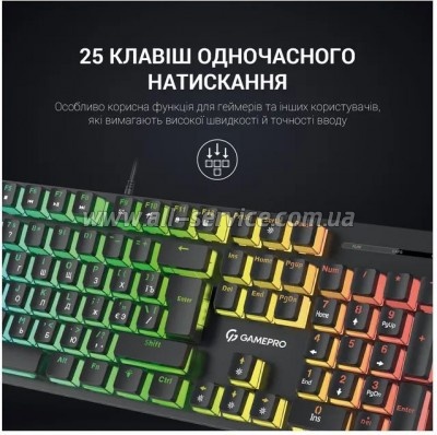  GamePro MK85B Blue Switch RGB USB Black (MK85B)