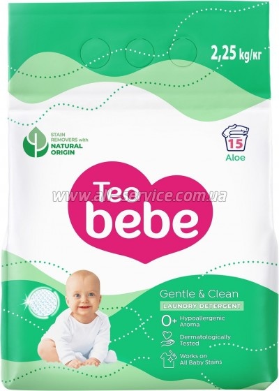 Стиральный порошок Teo bebe Gentle & Clean Aloe 2.25 кг (3800024048456) Стиральный порошок Teo bebe Gentle & Clean Aloe 2.25 кг (3800024048456)