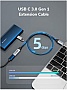���� ������ USB-C M/F 0.5m 5Gbps 60W 4K60Hz Cabletime (CA913664)