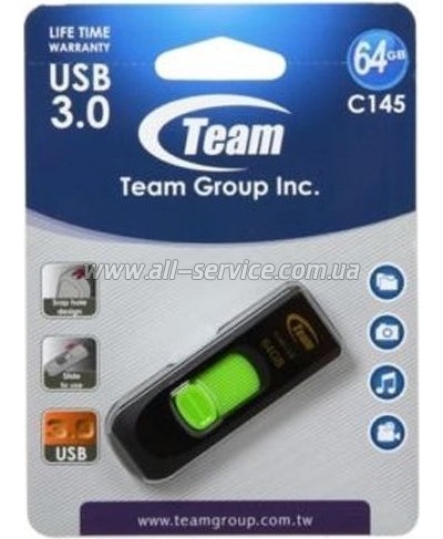  64GB TEAM GROUP USB 3.0 C415 Green (TC145364GG01)