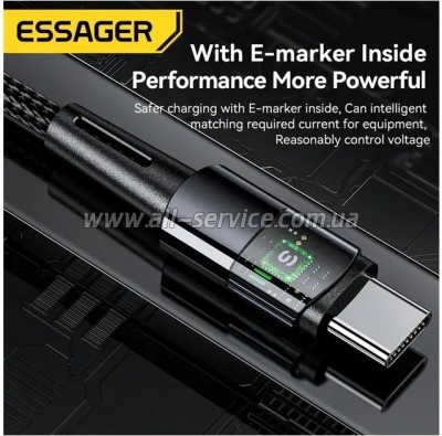 ���� ������ USB-C to USB-C 1.0m 240W Essager (EXCTT3-CG0G-P)