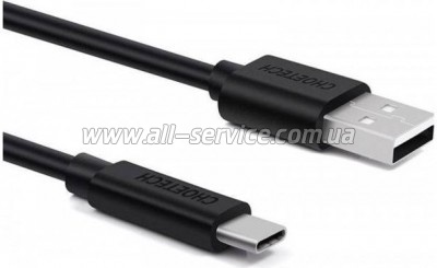 ���� ������ USB 2.0 AM to USB-C 3.0m 18W PVC black Choetech (AC0004-BK)