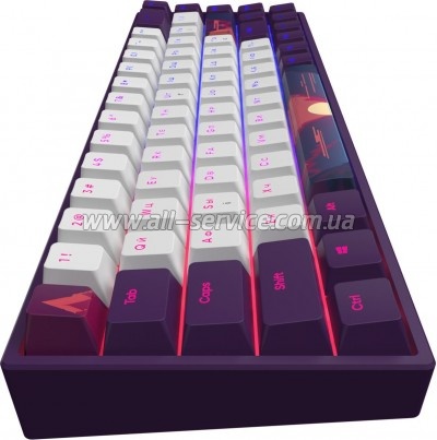  Dark Project Sunrise PBT RGB Mech G3MS Sapphire USB Violet/White (DPP68_GSH_SUNR_ANSI_UA)