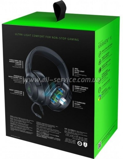  Razer Kraken V3 X USB Black (RZ04-03750300-R3M1)