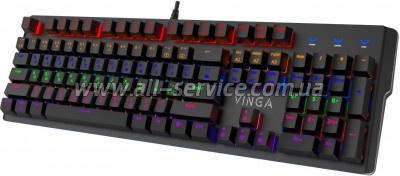  Vinga KBGM160 LED Outemu Blue USB Black (KBGM160 Black)
