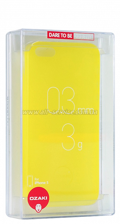  OZAKI O!coat-0.3-Jelly iPhone 5/5S Yellow OC533YL