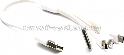 K PowerPlant  USB 2.0 AM - Mini, Micro, Lightning, I-Pod, 0.5 (KABUSBALL)