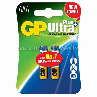  GP AAA LR03 Ultra Plus Alcaline * 2 (24AUP-U2 / GP24AUP-2UE2)