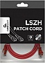 ����-���� 0.5� S/FTP Cat 6A CU LSZH red Cablexpert (PP6A-LSZHCU-R-0.5M)