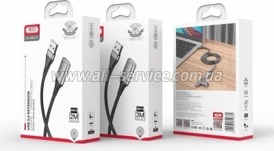 ���� ������ USB 2.0 AM/AM 3.0m black XO (NB-219-USB-3m)