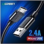 ���� ������ USB 2.0 AM to Micro 5P 1.5m US289 Black Ugreen (60137)