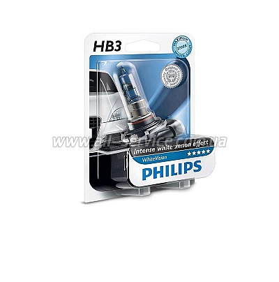   Philips HB3 WhiteVision +60%, 3700K (9005WHVB1)