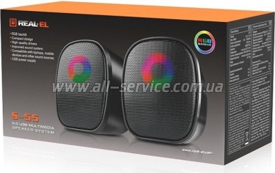   REAL-EL S-55 Black (EL121100014)