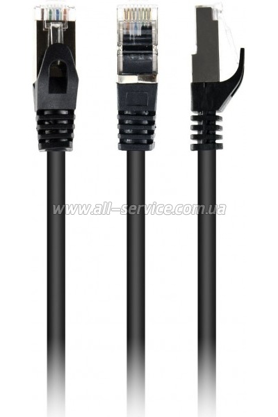 ����-���� 1� S/FTP Cat 6A CU LSZH black Cablexpert (PP6A-LSZHCU-BK-1M)
