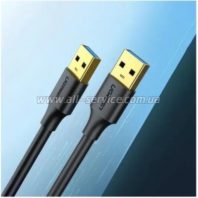 ���� ������ USB 3.0 AM/AM 3.0m US128 black Ugreen (90576)