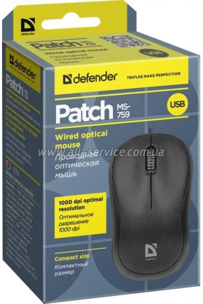 Defender Patch MS-759 Black (52759)