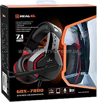 �������� REAL-EL GDX-7800 Black/Red (EL124100027)