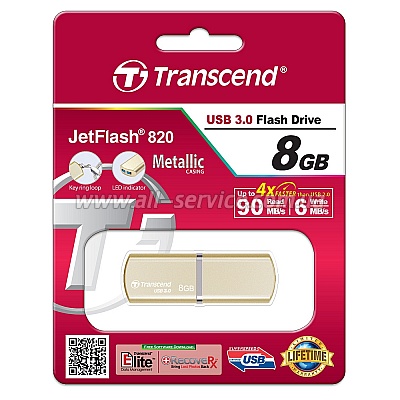  8GB Transcend JetFlash 820 Gold (TS8GJF820G)