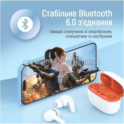 �������� ColorWay Slim TWS-5 Earbuds White (CW-TWS5WT)