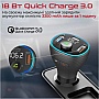 FM  Promate PowerTune 38w USB-A OTG/USB-A QC3.0/USB-C PD Black (powertune-38w.black)
