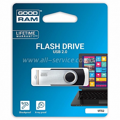  16GB GOODRAM USB 2.0 UTS2 Twister Blue (UTS2-0160B0R11)