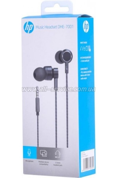  HP DHE-7001 Headset Black (DHE-7001)