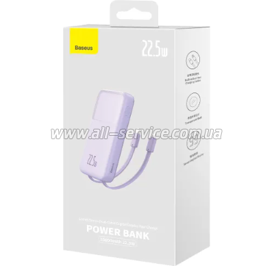 ������� ������������� Baseus Comet 20000mAh PD 22.5W Purple (PPMD020105)