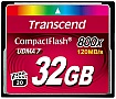   32GB TRANSCEND Compact Flash 800X (TS32GCF800)