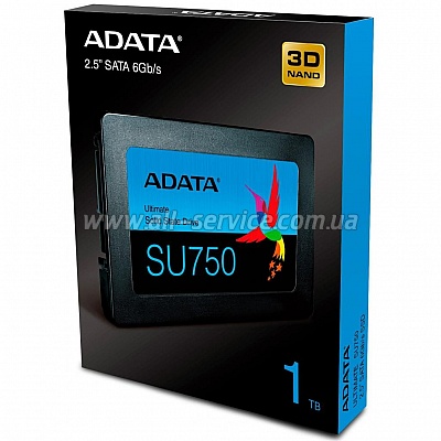 SSD  2.5" ADATA 1TB SU750 SATA 3D TLC (ASU750SS-1TT-C)